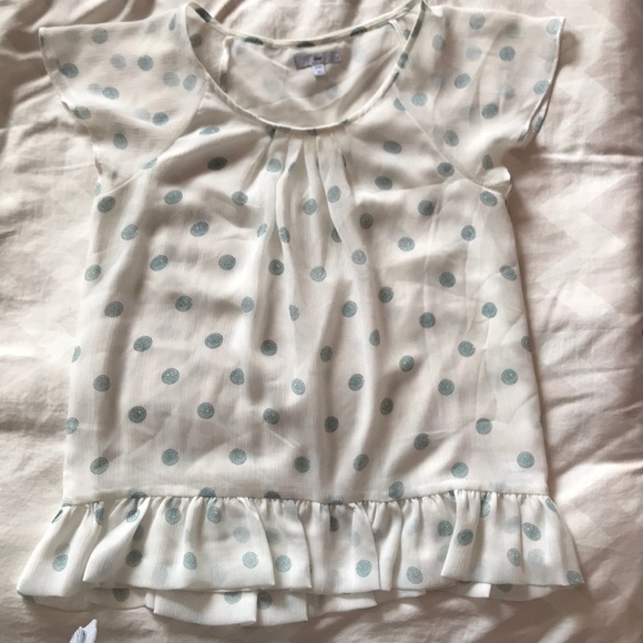 Gap-Pleated white blouse - XS - Picture 1 of 7